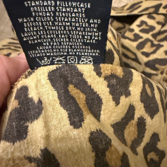 Ralph Lauren Tan and Brown Leopard Standard pillowcase only 1!!! - Picture 4 of 4